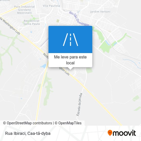 Rua Ibiraci mapa
