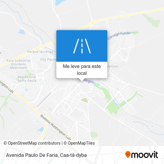 Avenida Paulo De Faria mapa
