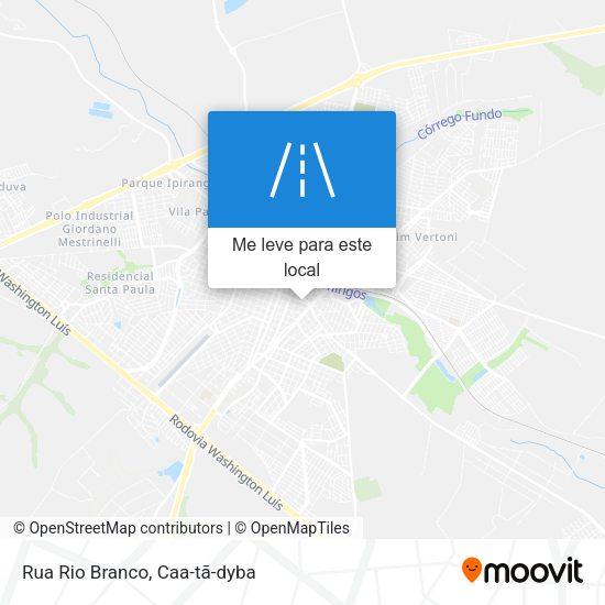 Rua Rio Branco mapa