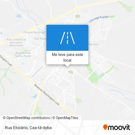 Rua Elisiário mapa