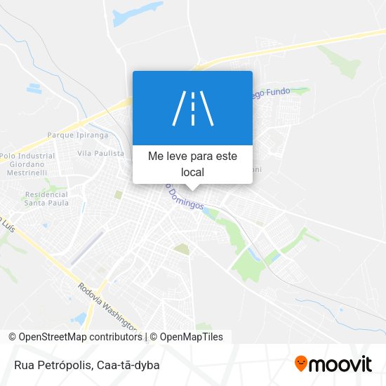 Rua Petrópolis mapa