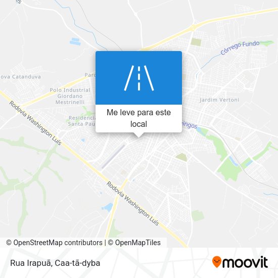 Rua Irapuã mapa