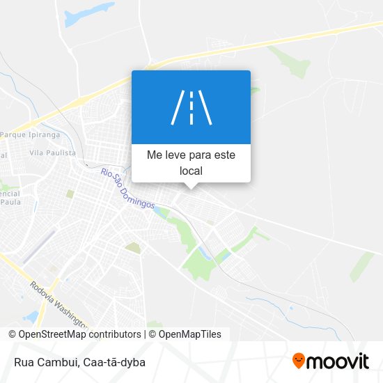 Rua Cambui mapa
