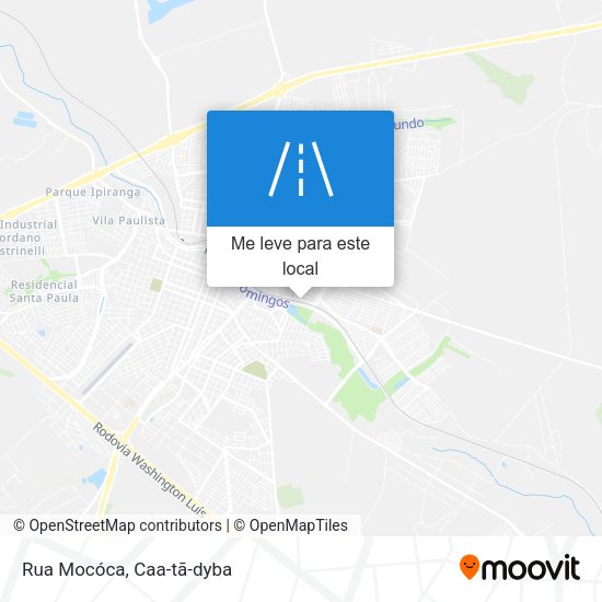 Rua Mocóca mapa