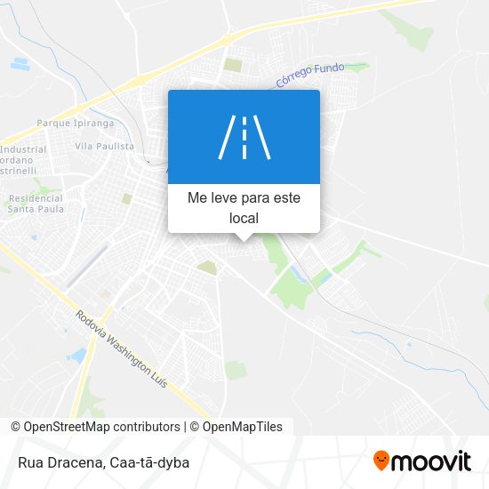 Rua Dracena mapa