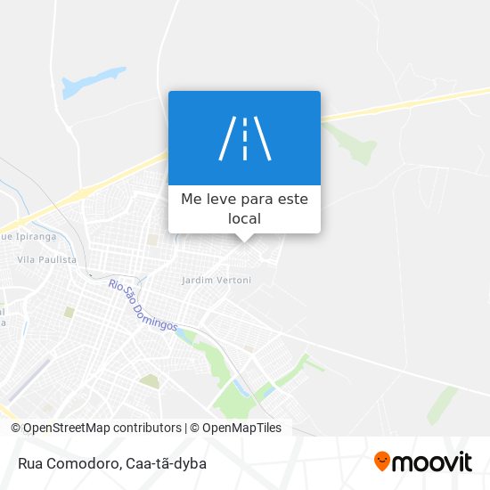 Rua Comodoro mapa