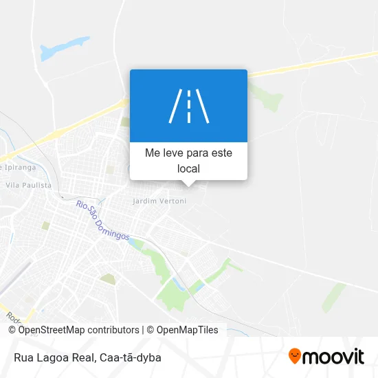 Rua Lagoa Real mapa