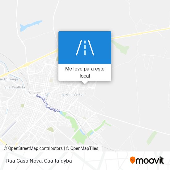 Rua Casa Nova mapa