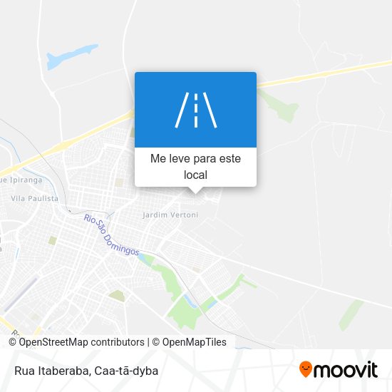 Rua Itaberaba mapa