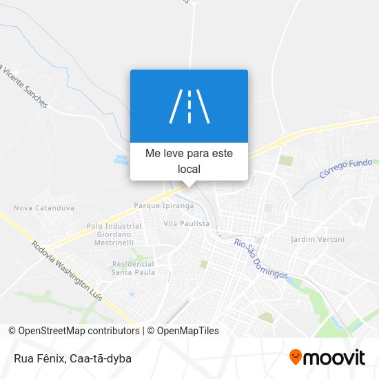 Rua Fênix mapa