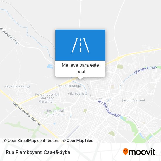 Rua Flamboyant mapa