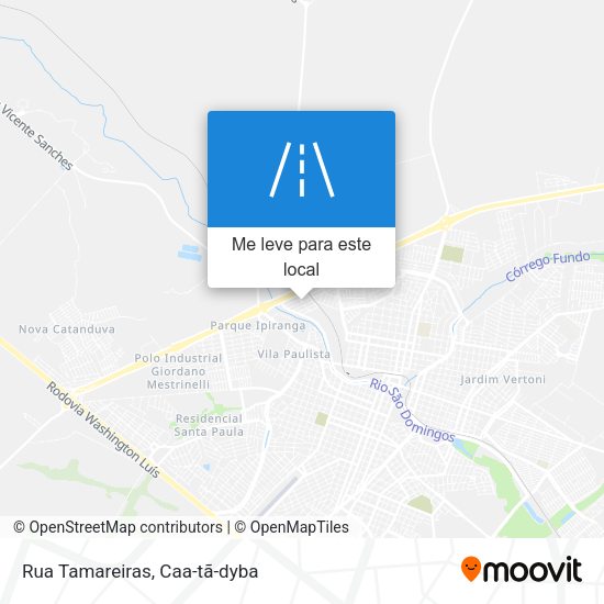 Rua Tamareiras mapa