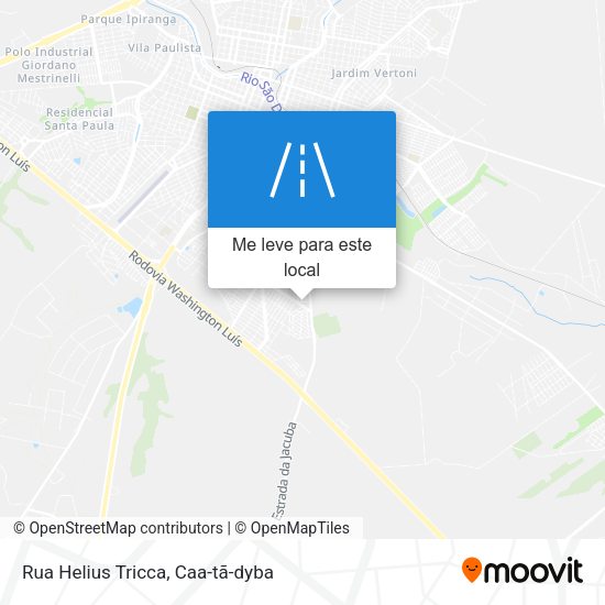 Rua Helius Tricca mapa