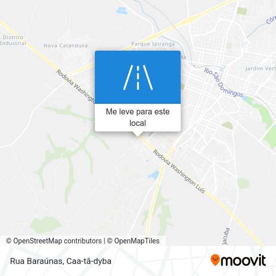 Rua Baraúnas mapa