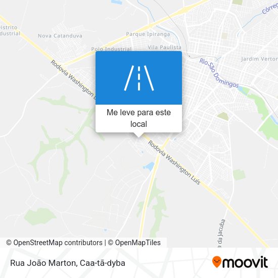 Rua João Marton mapa