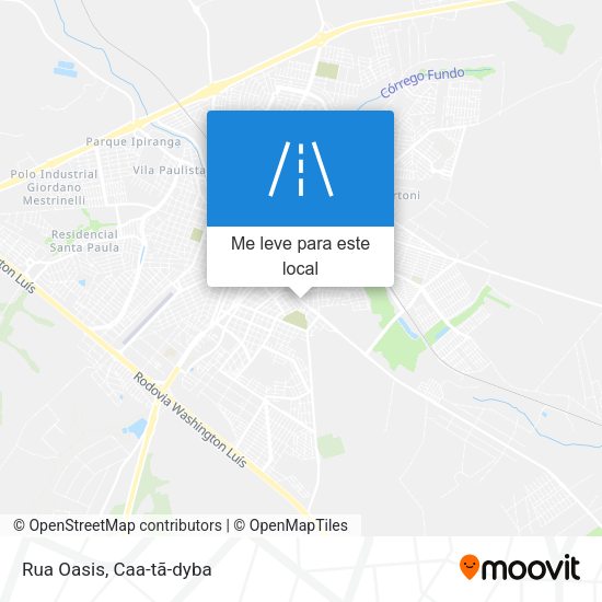 Rua Oasis mapa