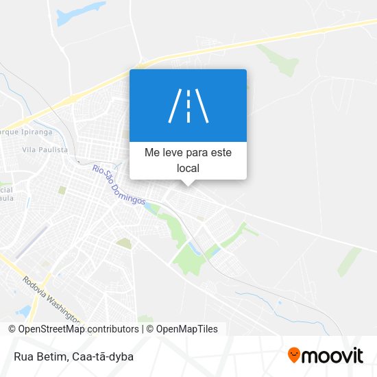 Rua Betim mapa