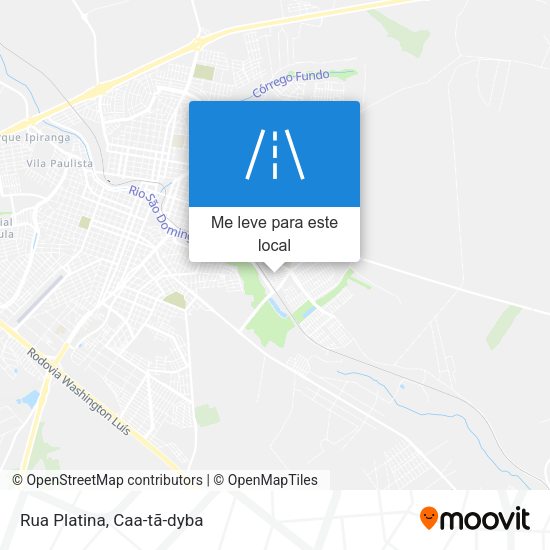 Rua Platina mapa