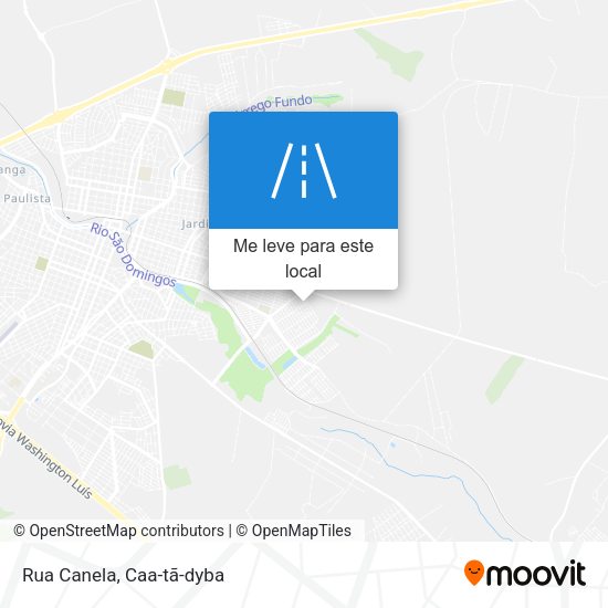 Rua Canela mapa