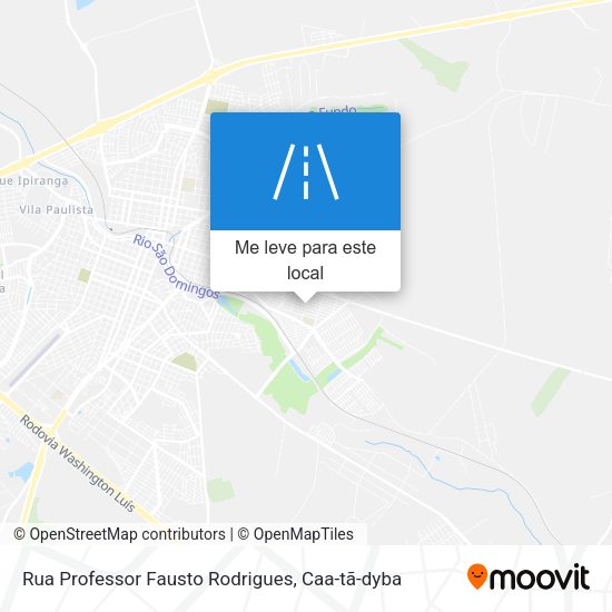 Rua Professor Fausto Rodrigues mapa