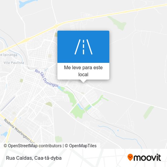 Rua Caldas mapa