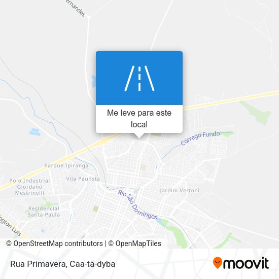Rua Primavera mapa