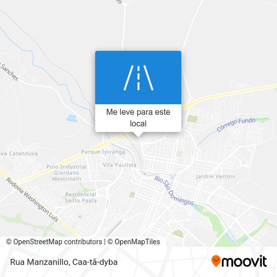 Rua Manzanillo mapa