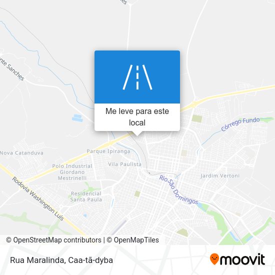 Rua Maralinda mapa