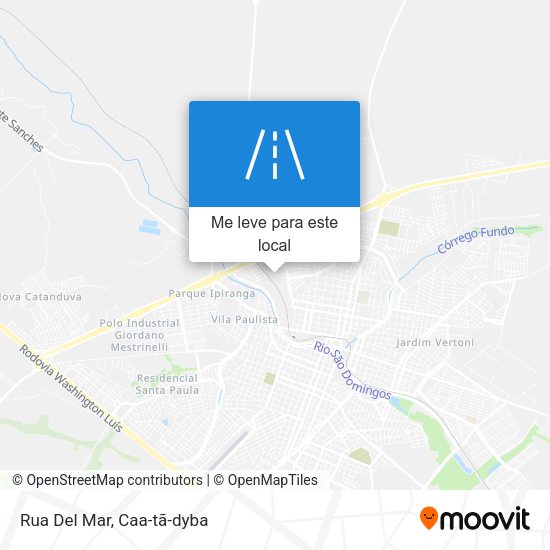 Rua Del Mar mapa