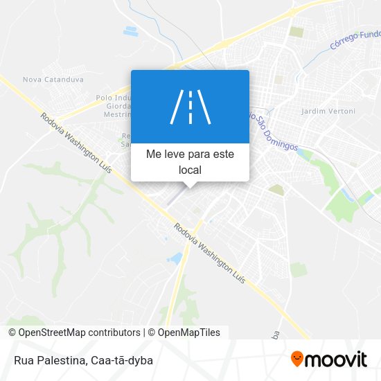 Rua Palestina mapa