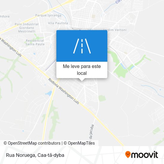 Rua Noruega mapa