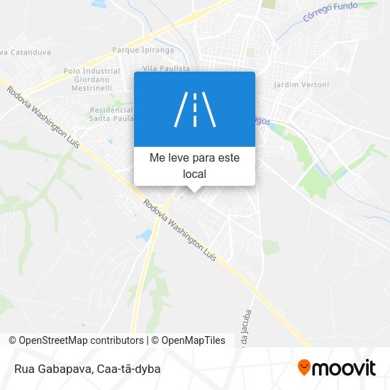 Rua Gabapava mapa