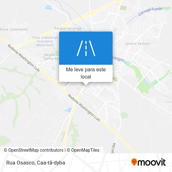 Rua Osasco mapa