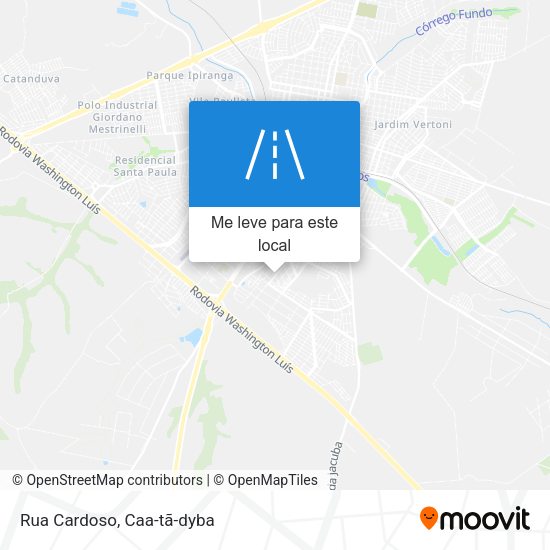 Rua Cardoso mapa