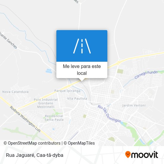 Rua Jaguaré mapa