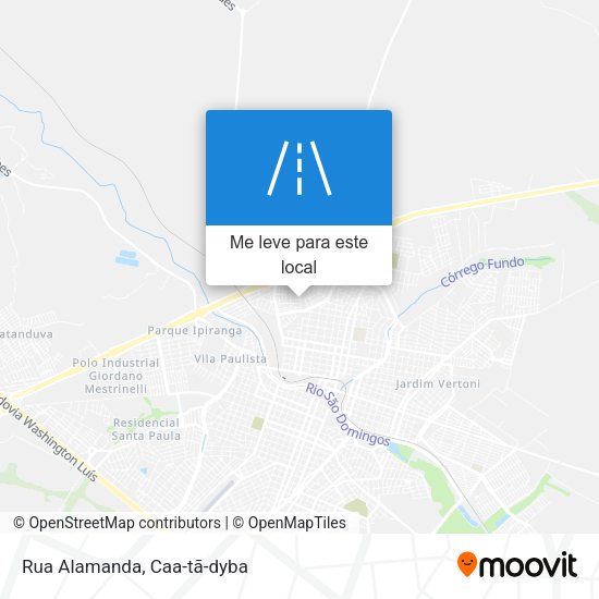 Rua Alamanda mapa