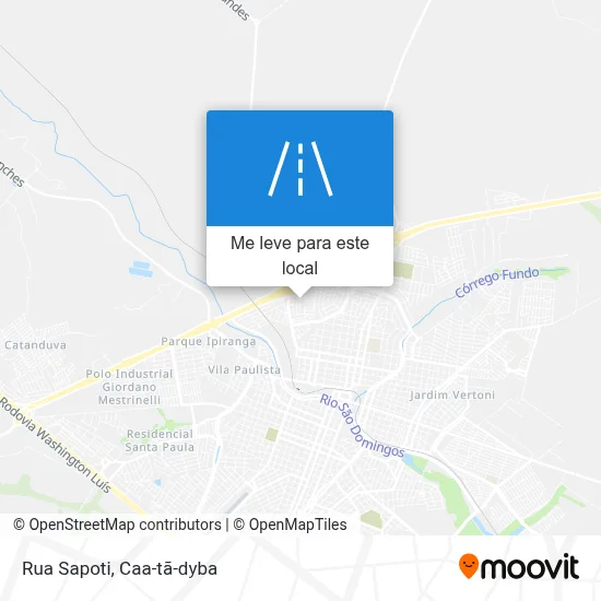 Rua Sapoti mapa