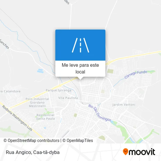 Rua Angico mapa