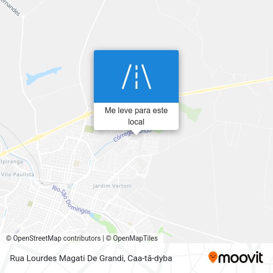 Rua Lourdes Magati De Grandi mapa