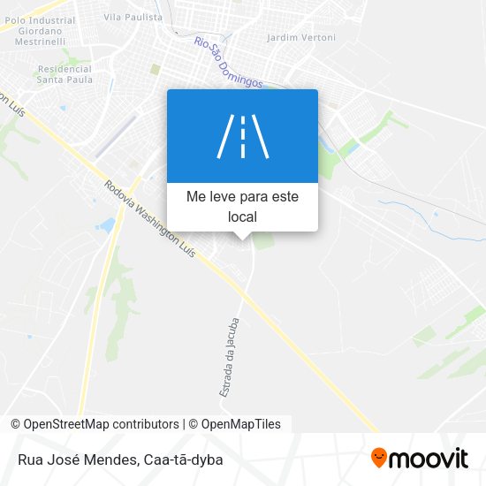 Rua José Mendes mapa