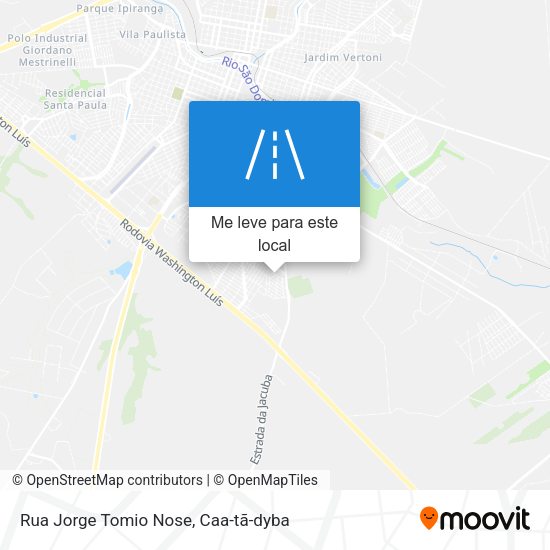 Rua Jorge Tomio Nose mapa