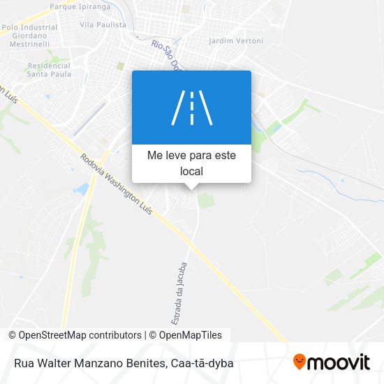 Rua Walter Manzano Benites mapa