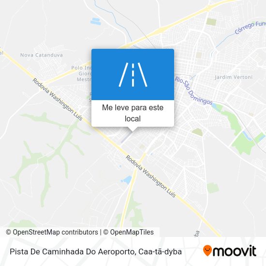 Pista De Caminhada Do Aeroporto mapa
