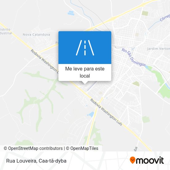 Rua Louveira mapa