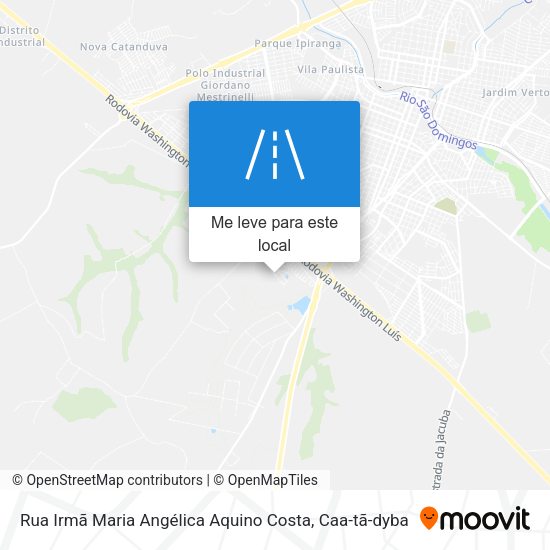 Rua Irmã Maria Angélica Aquino Costa mapa