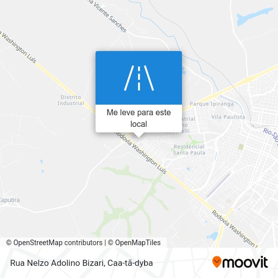 Rua Nelzo Adolino Bizari mapa