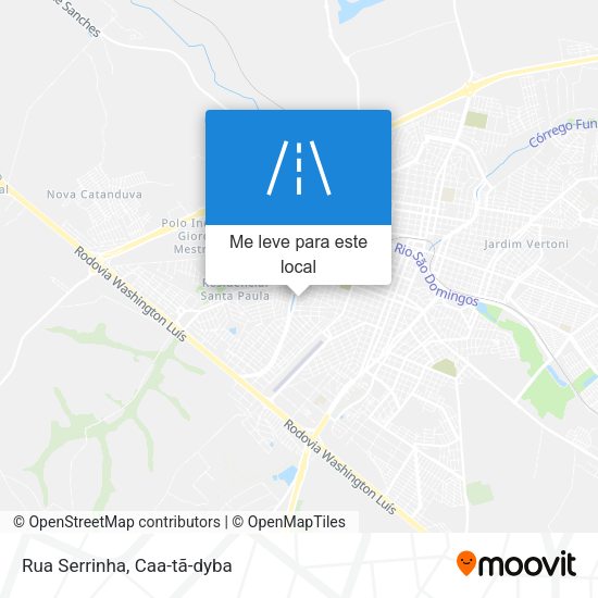 Rua Serrinha mapa