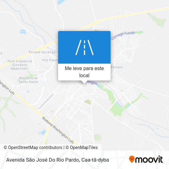 Avenida São José Do Rio Pardo mapa