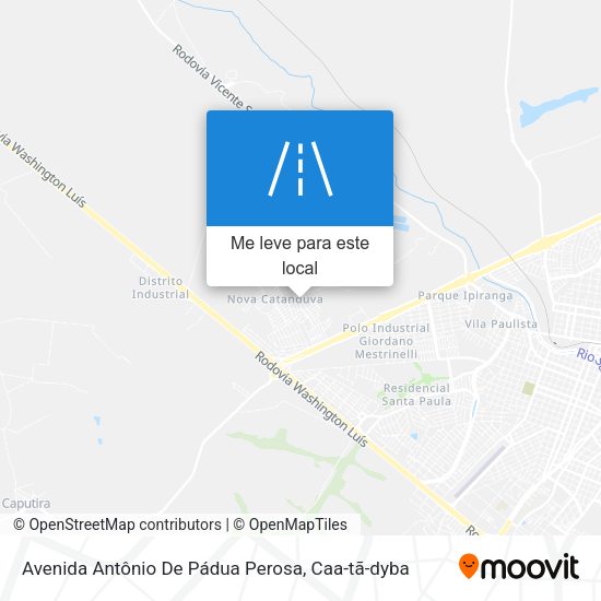 Avenida Antônio De Pádua Perosa mapa