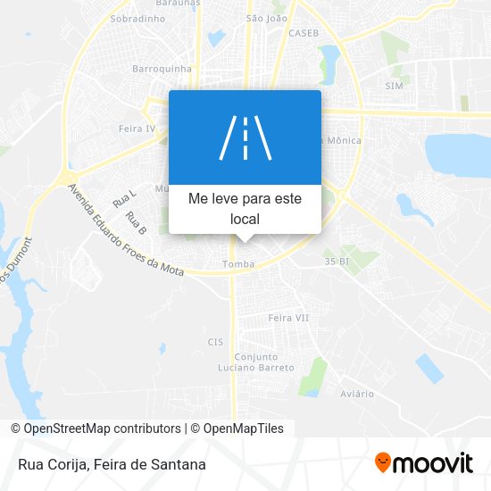 Rua Corija mapa